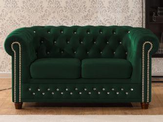 S-Style Möbel Chesterfield-Sofa 2-Sitzer Cleo Blink günstig online kaufen