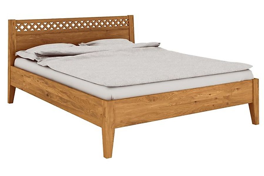 byoak Bett ODYS 180 x 200 aus Massivholz, mit Holzkopfteil, Naturgeölt günstig online kaufen