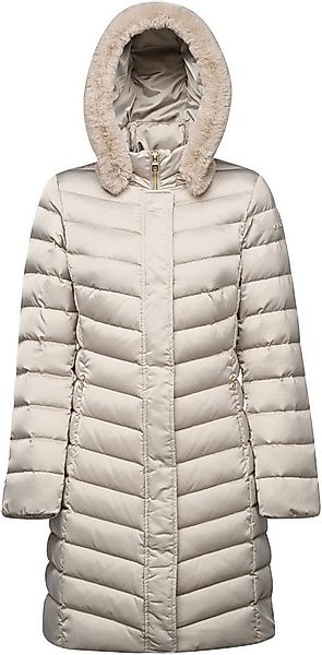 Geox Steppmantel BETTANIE mit abnehmbarer Kapuze, Fellimitat, verdeckter Re günstig online kaufen