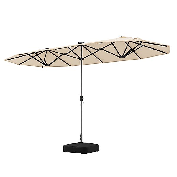 COSTWAY Sonnenschirm, 400 x 200 cm, günstig online kaufen