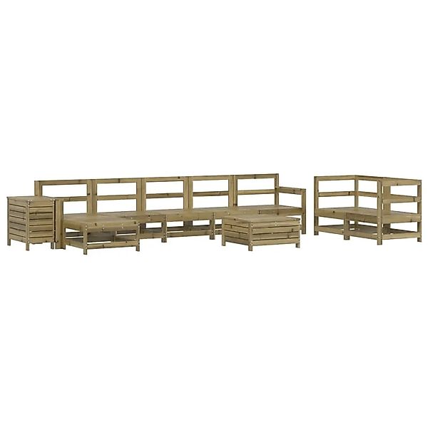 vidaXL 10-Tlg Garten-Sofagarnitur Kiefernholz Imprägniert 3250647 günstig online kaufen