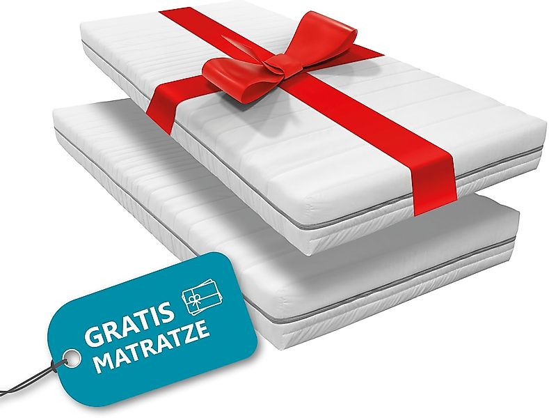 Beco Komfortschaummatratze "2 für 1" 21 cm hoch Raumgewicht: 28 kg/m³ 2x Ko günstig online kaufen