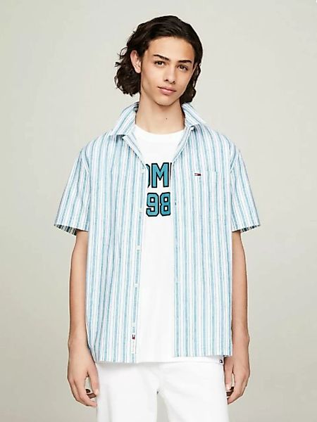Tommy Jeans Kurzarmhemd TJM STRIPE LINEN SS SHIRT EXT günstig online kaufen
