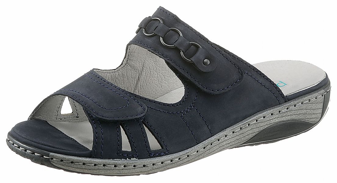 Waldläufer Pantolette "GARDA", Keilabsatz, Sommerschuh, Schlappen mit Schmu günstig online kaufen