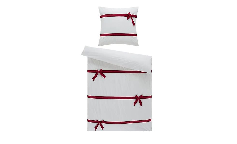 como Satin Bettwäsche  Schleifen ¦ weiß ¦ Maße (cm): B: 135 Bettwaren > Bet günstig online kaufen
