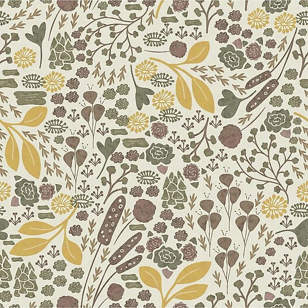 Komar Vliestapete Wild Fields 250 cm x 250 cm Mehrfarbig günstig online kaufen