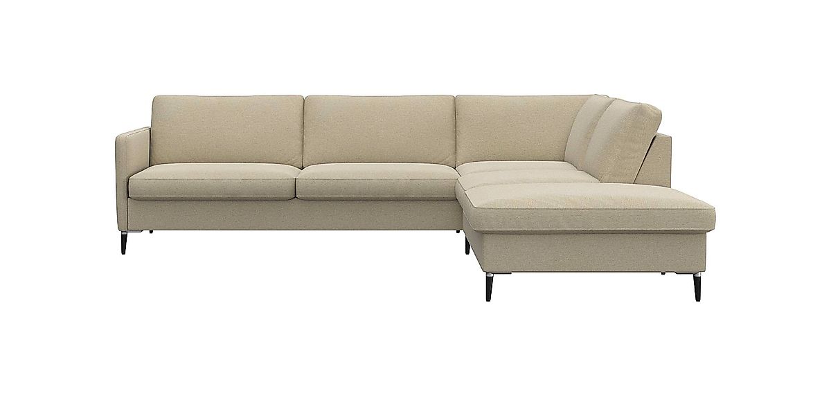 FLEXLUX Ecksofa »Fiore, super Sitzkomfort durch Kaltschaum im Sitz, L-Form« günstig online kaufen