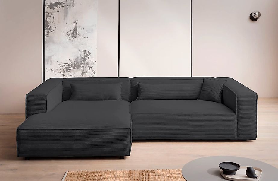 LeGer Home by Lena Gercke Ecksofa "PIARA XXL, Big-Sofa, Cord, Leinenoptik o günstig online kaufen