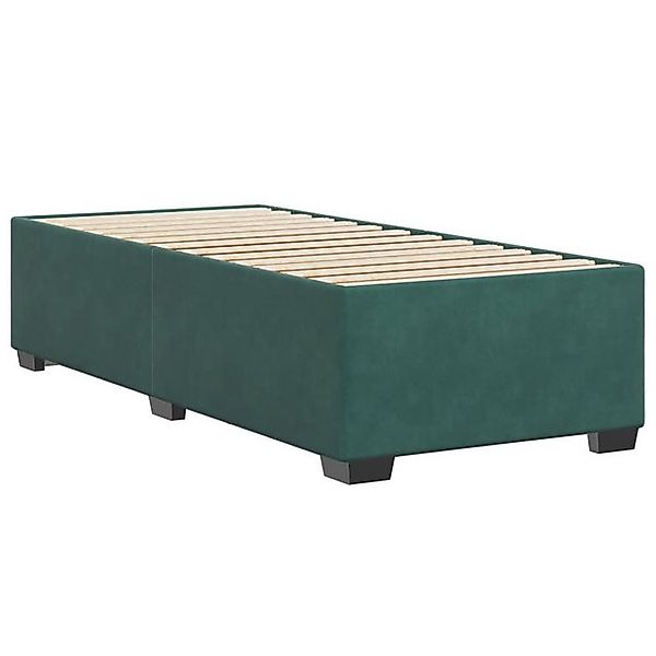 vidaXL Bett Bettgestell ohne Matratze Dunkelgrün günstig online kaufen