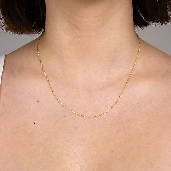 HOPLO Goldkette Goldkette Singapurkette Länge 42cm günstig online kaufen
