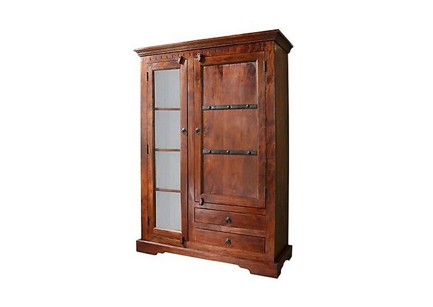 Massivmoebel24 Standvitrine #425 (Vitrine Akazie 110x45x155 günstig online kaufen