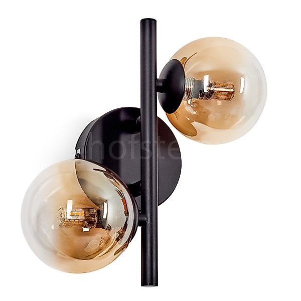 hofstein Wandleuchte Wandlampe aus Metall/Glas in günstig online kaufen
