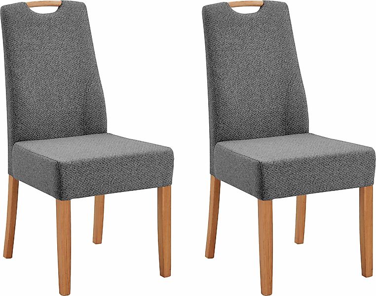 NIEHOFF SITZMÖBEL Esszimmerstuhl "Molino" () Griff im Rücken, 2er-Set, Füße günstig online kaufen