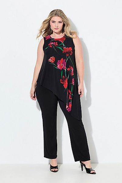 MIAMODA Funktionshose Jumpsuit ärmellos Mesh-Top mit Blüten günstig online kaufen