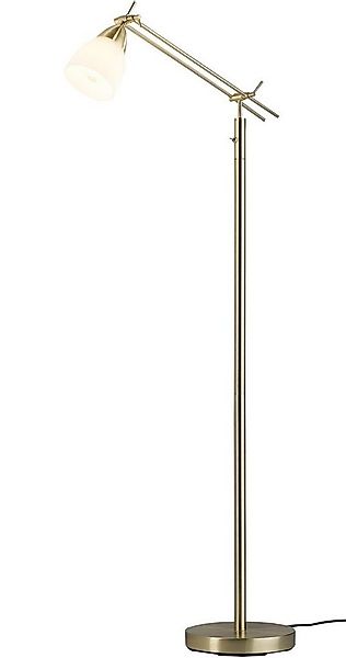 casa NOVA Stehlampe CURO, 1-flammig, H 150 cm, Messingfarben, Metall, ohne günstig online kaufen