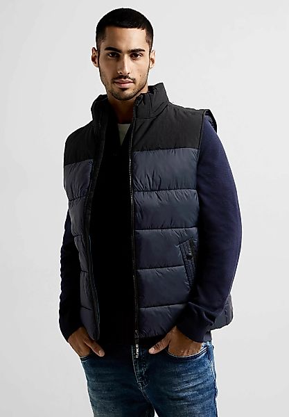 STREET ONE MEN Steppweste, aus softem Materialmix günstig online kaufen