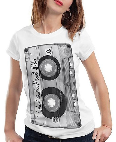 style3 T-Shirt DJ Kassetten fotodruck mc musik disco 80er 90er retro audio günstig online kaufen