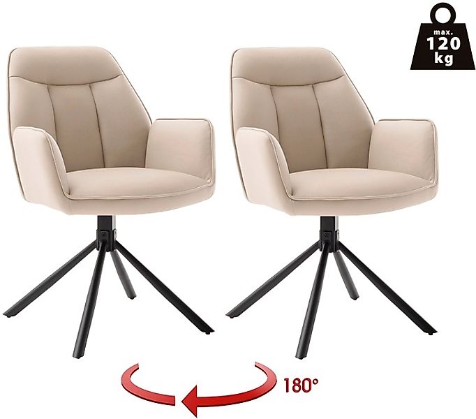 MCA furniture Armlehnstuhl »RAFAELA Esszimmerstuhl (2er Set) - Stuhl« () 18 günstig online kaufen