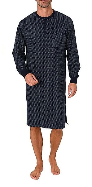 Normann Pyjama Normann Herren Langarm Nachthemd mit Bündchen und Knopfleist günstig online kaufen