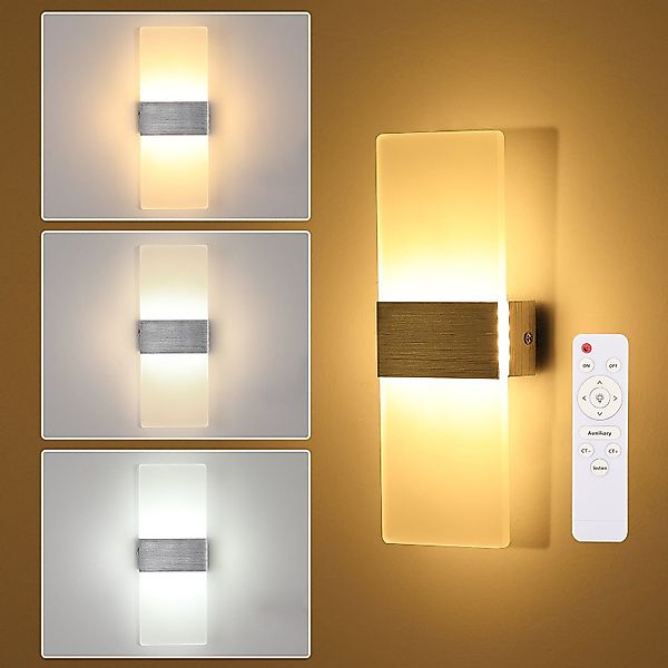 oyajia LED Wandleuchte 12W Wandlampe Acryl günstig online kaufen