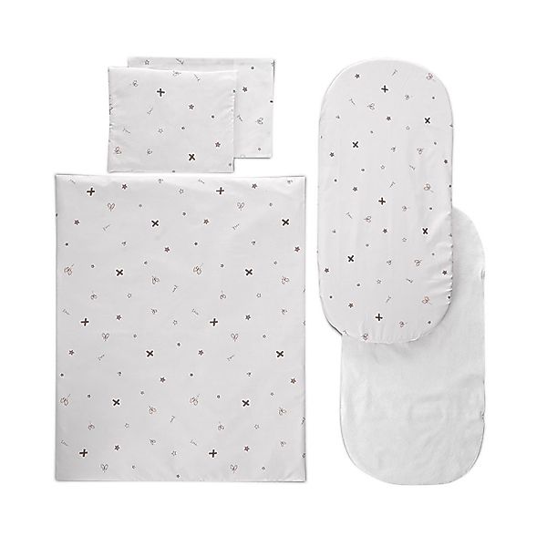 Lorelli Babybettwäsche Kinderwagen-Bettwäscheset 5tlg, Baumwolle, 5 günstig online kaufen