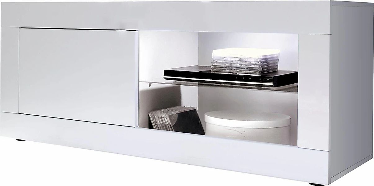 Home affaire Lowboard "Basic Breite 140 cm, TV-Board 1 Tür, 2 offene Fächer günstig online kaufen
