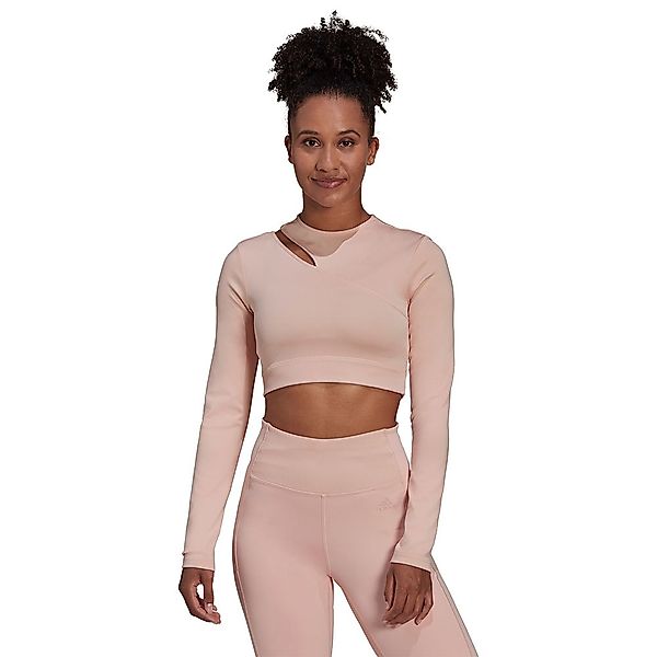 Adidas Training Crop Langarm-t-shirt S Vapour Pink günstig online kaufen