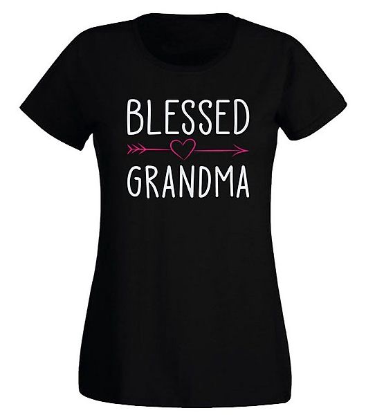 G-graphics T-Shirt Damen T-Shirt - Blessed Grandma mit trendigem Frontprint günstig online kaufen