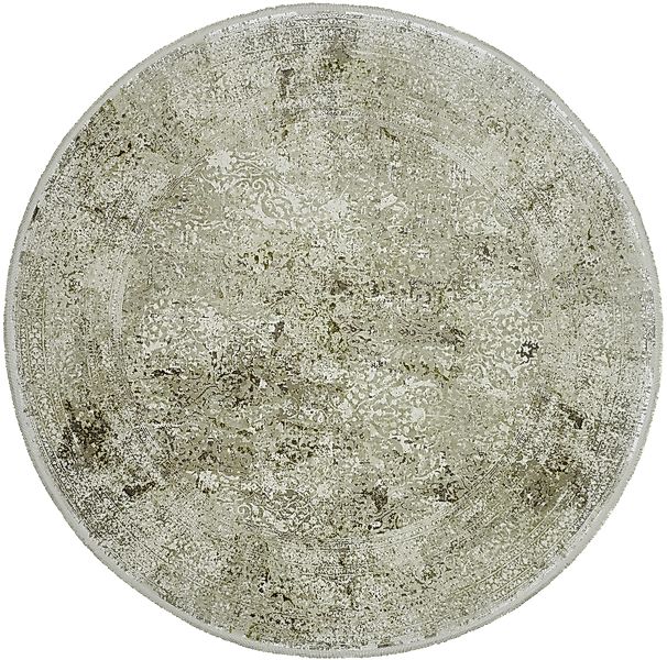 OCI DIE TEPPICHMARKE Teppich "CAVA" rund 8 mm Höhe Glanz Viskose, Hoch Tief günstig online kaufen