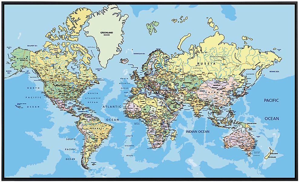 Papermoon Infrarotheizung »Weltkarte« günstig online kaufen