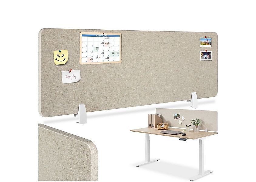 tectake Raumteiler Schreibtisch Trennwand, in 2 Größen günstig online kaufen