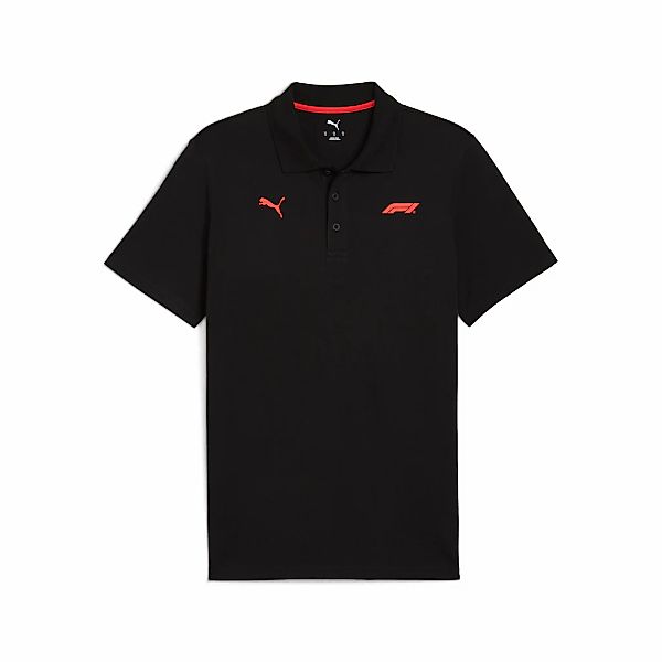 PUMA Poloshirt "F1 ESS LOGO POLO 180G" reguläre Passform, Kurzarm, gerippte günstig online kaufen