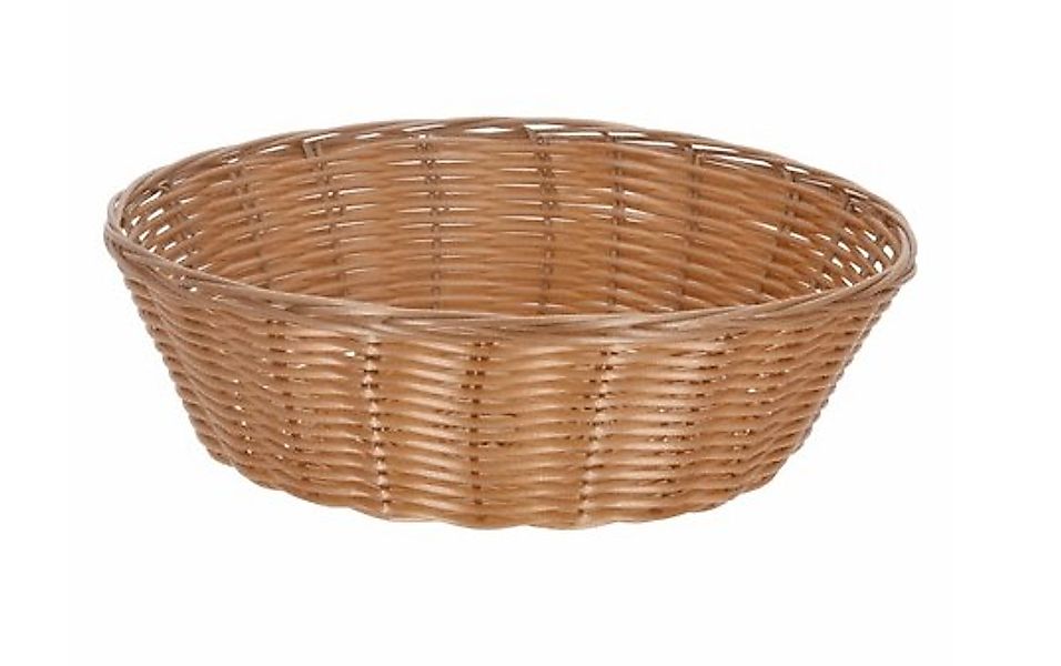 Brotkorb rund Groß ca. 24 x 10 x 24 cm Braun günstig online kaufen