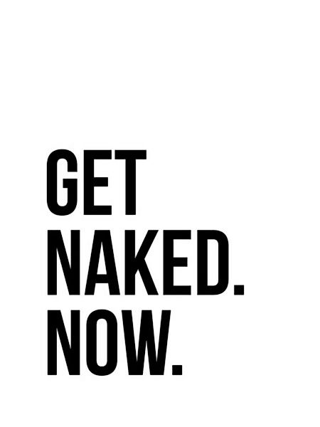 Poster / Leinwandbild - Get Naked No7 günstig online kaufen