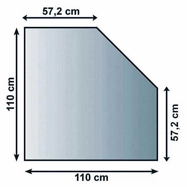 Lienbacher Funkenschutzplatte Glasbodenplatte 5-Eck 8mm Stärke günstig online kaufen