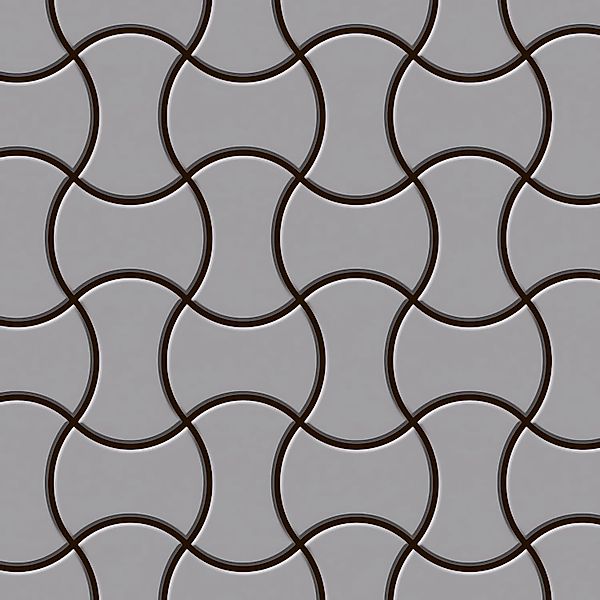 ALLOY Mosaik Fliese Massiv Metall Edelstahl Matt Grau 1,6mm Stark Infinit-s günstig online kaufen