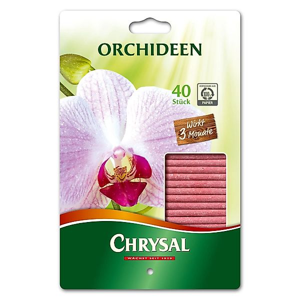 Chrysal Pflanzendünger Orchideen Düngestäbchen 40 Stück günstig online kaufen