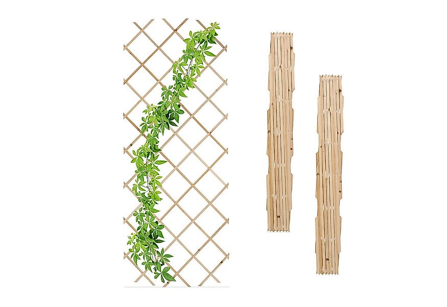 relaxdays Rankgitter Ausziehbares Rankgitter 3er Set, 3 St., 3er Set günstig online kaufen