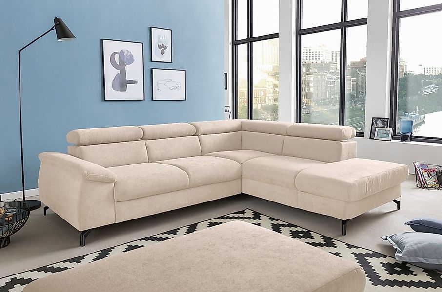 COTTA Polstergarnitur "Komaris L-Form", (Set), Set bestehend aus: Ecksofa m günstig online kaufen