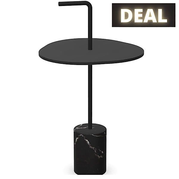 lapalma JEY T41 Beistelltisch | Fenix schwarz | dreieckige Platte | Marmorf günstig online kaufen
