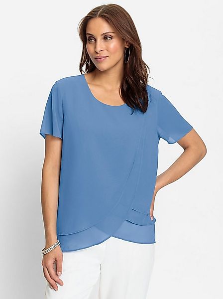Witt Klassische Bluse Georgette-Bluse Kurzarm günstig online kaufen