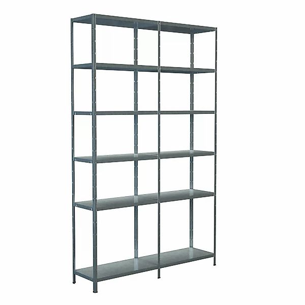 Schulte Steck-Grund-/Anbauregal 230 cm x 140 cm x 35 cm Verzinkt günstig online kaufen