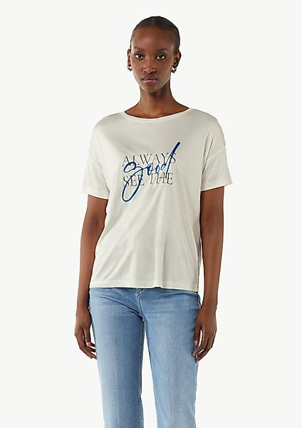 comma Kurzarmshirt T-Shirt (1-tlg) günstig online kaufen