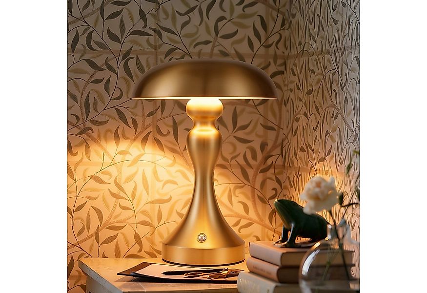 ZMH LED Tischleuchte Kabellos Vintage Akku Nachttischlampe Touch Dimmbar fü günstig online kaufen