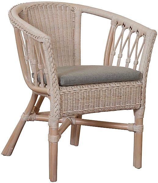 Krines Home Sessel Stapelbarer Rattansessel Bistro günstig online kaufen