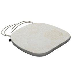 Stuhlkissen Marcus mit Bindeschnur, grau-beige, 40 x 37 x 2,5 cm, Secret Ga günstig online kaufen