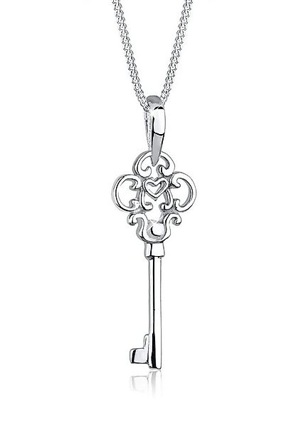 Elli Kette mit Anhänger Schlüssel 925 Sterling Silber, Schlüssel günstig online kaufen