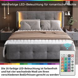 OKWISH Polsterbett Stauraumbett Funktionsbett Doppelbett Gästebett, günstig online kaufen
