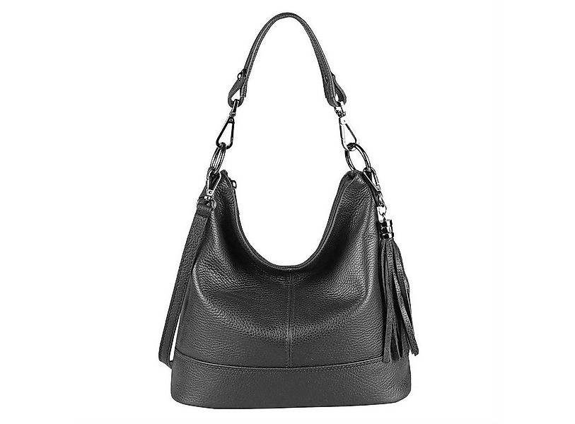 ITALYSHOP24 Schultertasche Made in Italy Damen Leder Tasche Shopper Umhänge günstig online kaufen