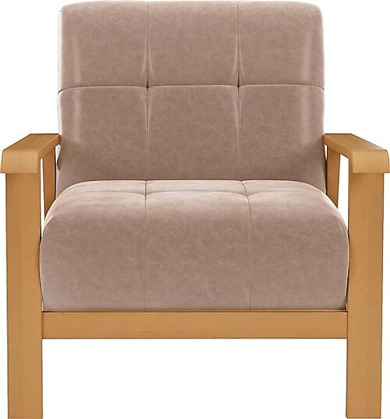 sit&more Sessel »Billund«, Armlehnen aus eichefarbigem Buchenholz, verschie günstig online kaufen